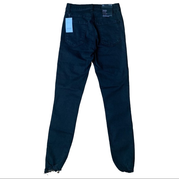 J brand Alana Black Adorned High Rise Cropped Skinny - Picture 4 of 15